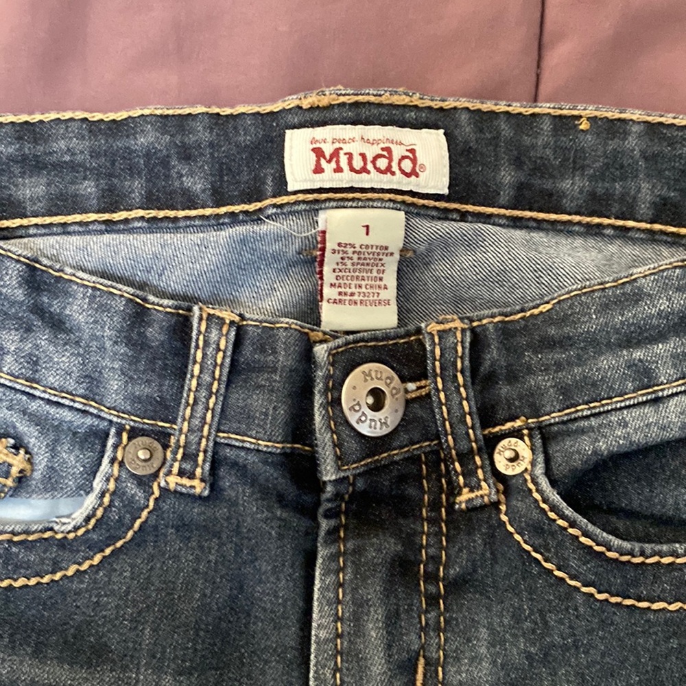 Miss, Bermuda length denim shorts, size 1